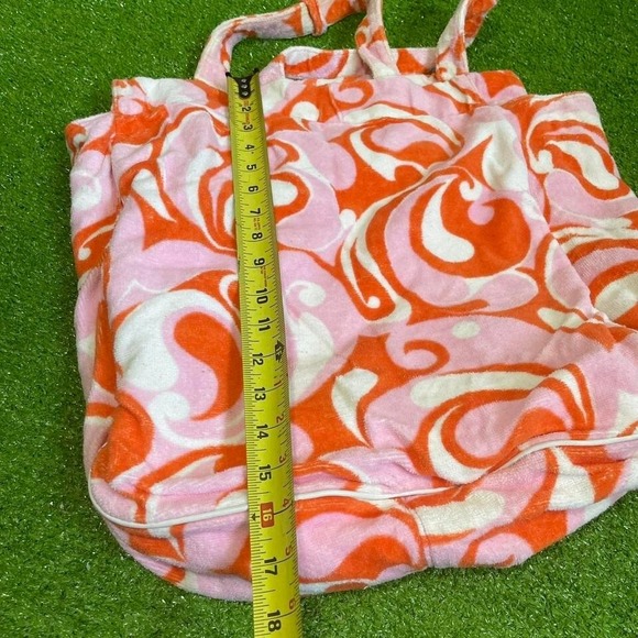 Vintage Y2K Victorias Secret Beach Pool Shoulder Bag Terry Cloth Groovy Paisley - Picture 2 of 6